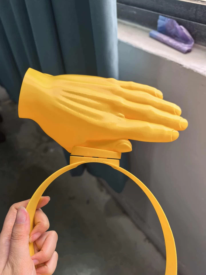 adjustable novelty hand visor for outdoor activities