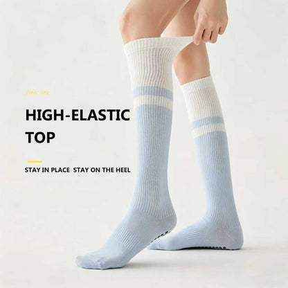 silicone grip fitness socks for indoor home workouts