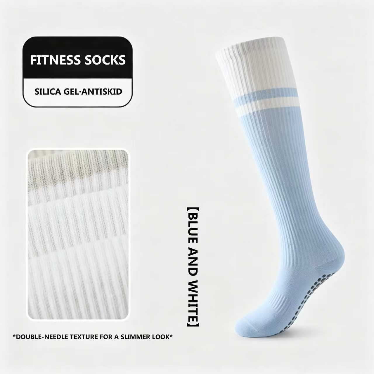 breathable yoga grip socks with anti slip silicone sole
