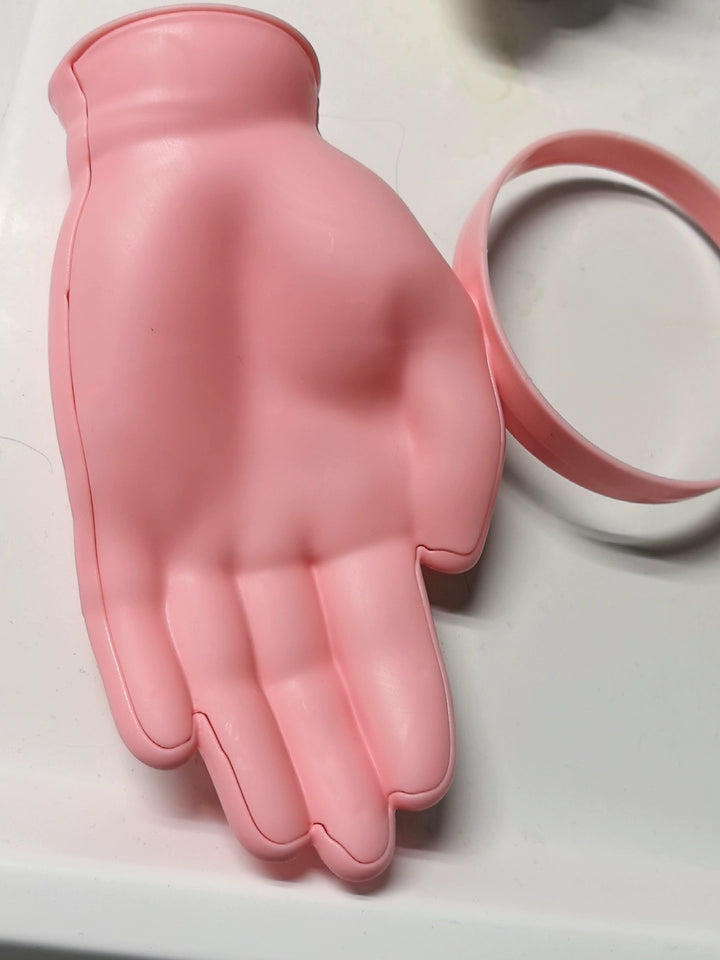 hilarious hand shaped sun visor for camping trips
