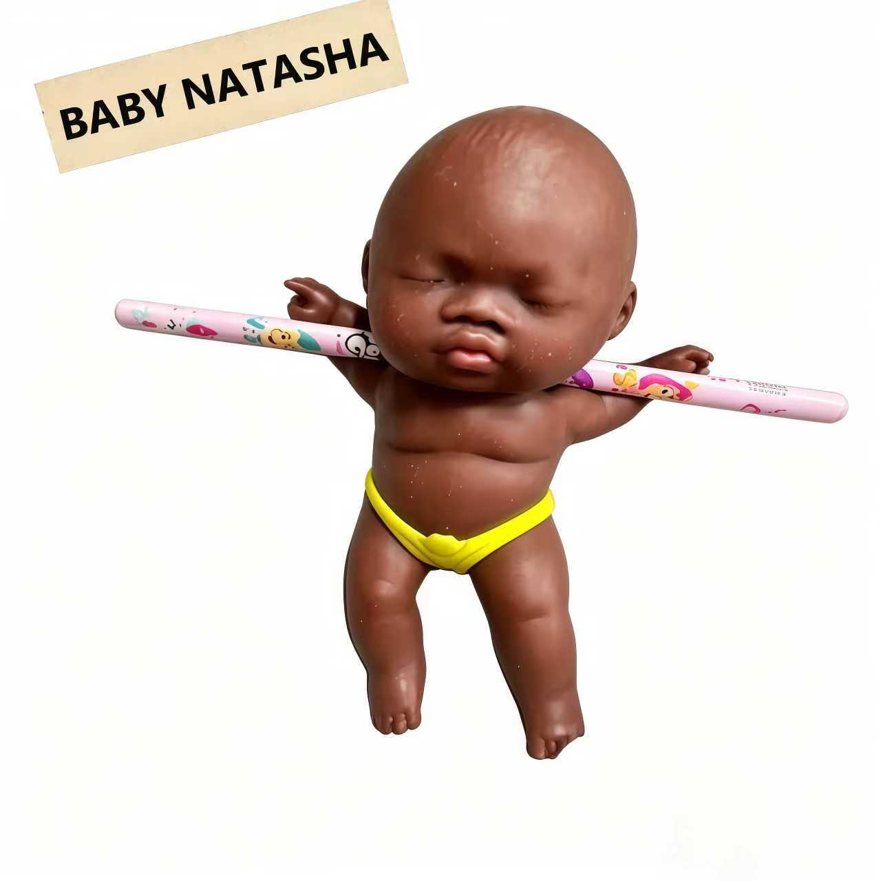 satisfying natasha squishy doll being squeezed by hand