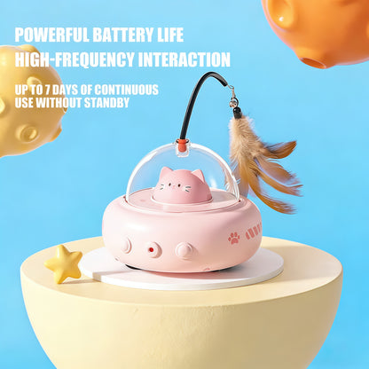 Smart Cat Toy – Interactive Feather & Laser
