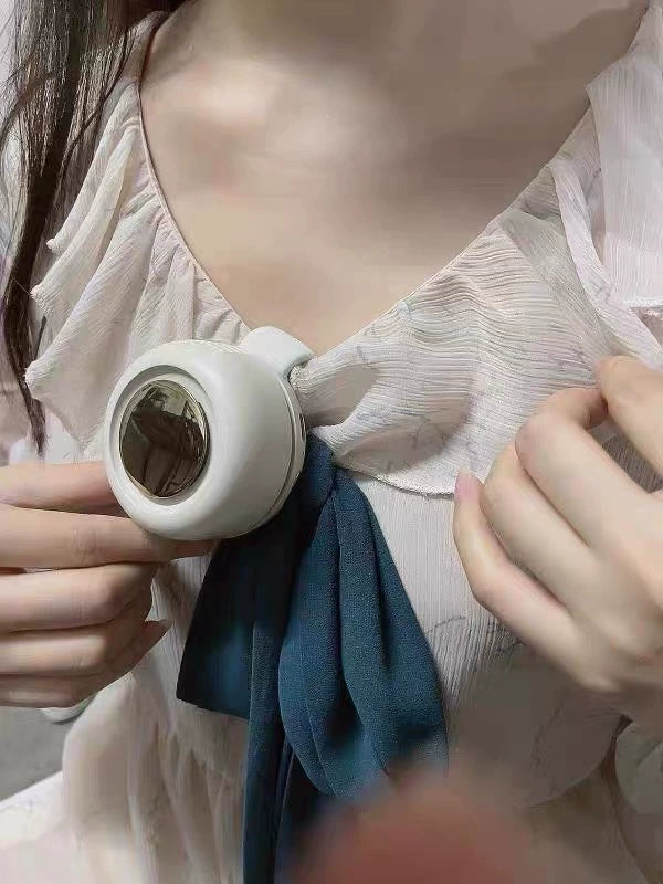 Wearable buckle fan providing hands-free cooling comfort